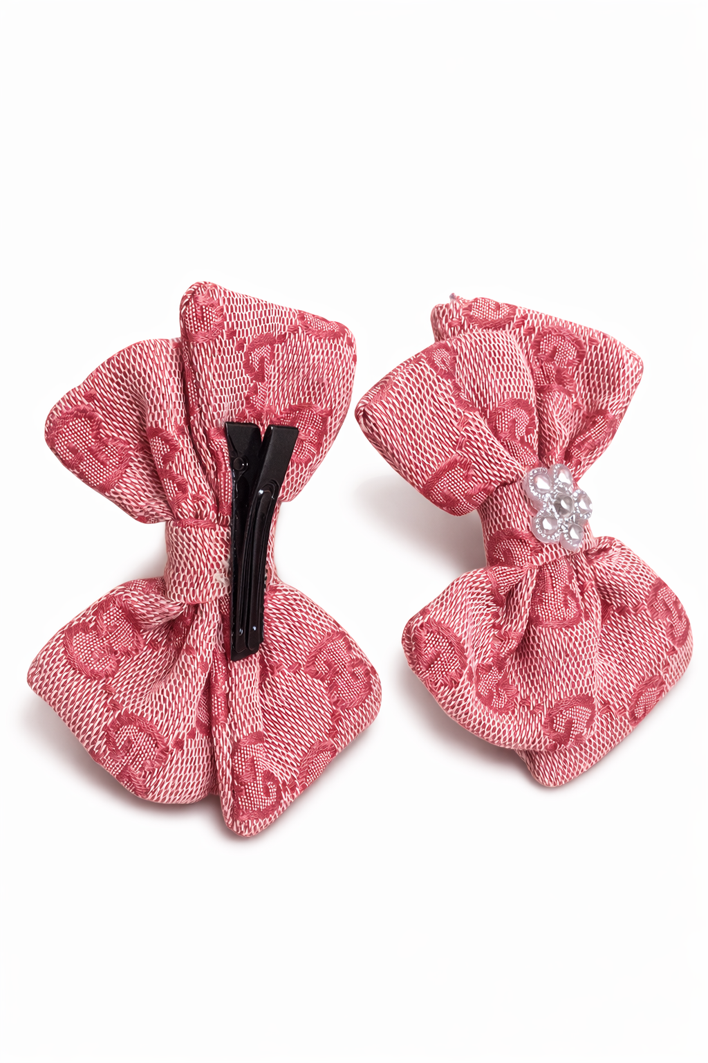 Signature Pink Bow Clips